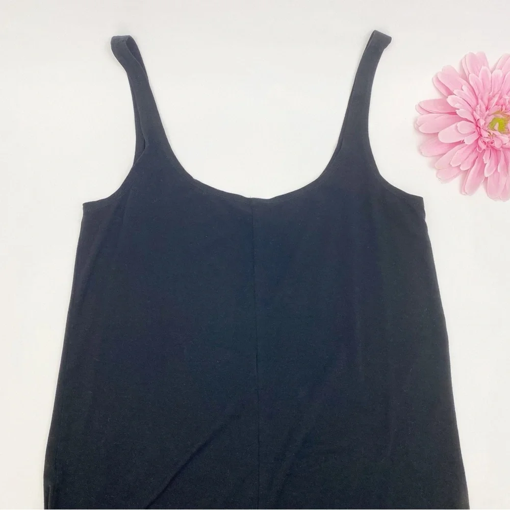 Reformation Jeans June Sleeveless Wide Leg Jumpsuit Black